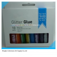 10*10.5ml 3D Glitter Glue for DIY and Creative